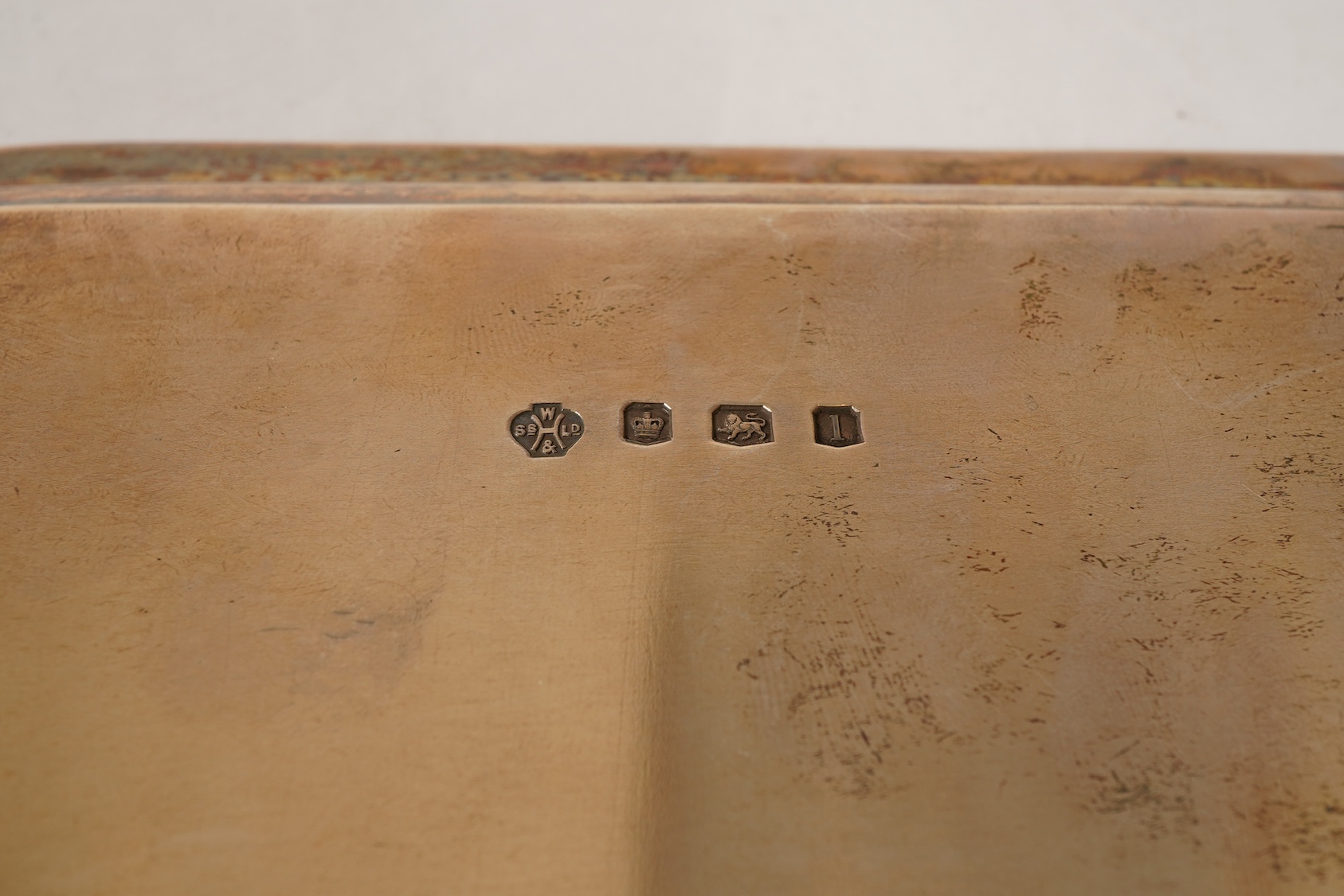 A George V silver salver, by William Hutton & Sons Ltd